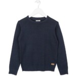 Μπλούζα πλεκτή σε μπλέ σκούρο χρώμα