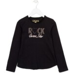 Μπλούζα Losan σε μαύρο χρώμα