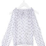 Μπλούζα-πουκαμίσα LOSAN λευκό με σχέδια