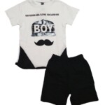 Σετ μακό EMERY σε λευκό-μαύρο χρώμα