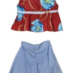 Σετ Μ&B κόκκινο-σιέλ χρώμα