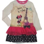 Φόρεμα Babylon εκρού-ρόζ χρώμα