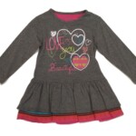 Φόρεμα Losan γκρί χρώμα