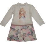 Φόρεμα M&B Kids Fashion σε εκρού χρώμα