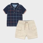 Σετ Mayoral με βερμούδα και μπλούζα polo baby αγόρι