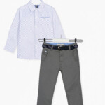 Σετ LOSAN αγόρι λευκο-γκρι