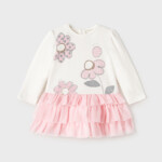 Φόρεμα Mayoral συνδυασμένο τούλι Baby κορίτσι