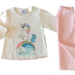 Πυτζάμα Sweet baby κορίτσι λευκό-ροζ