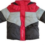 Μπουφάν Losan τριών χρωμάτων με αποσπώμενη κουκούλα.