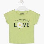 Μπλούζα LOSAN κοντομάνικη πράσινη κορίτσι