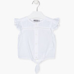 Πουκάμισο LOSAN κορίτσι λευκό κοντομάνικο