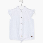 Πουκάμισο LOSAN με βολάν κορίτσι λευκό