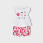 Σετ Mayoral σορτς σταμπωτό ECOFRIENDS baby κορίτσι