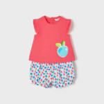 Σετ Mayoral σορτς σταμπωτό ECOFRIENDS baby κορίτσι