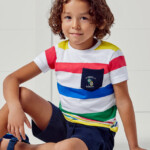 Σετ Mayoral παντελόνι κοντό μπλούζα ρίγες αγόρι