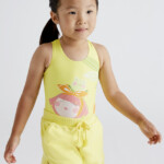 Μαγιό Mayoral σταμπωτό λουλούδια κορίτσι