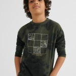 Μπλούζα Mayoral μακρυμάνικη tie dye πράσινο ECOFRIENDS αγόρι