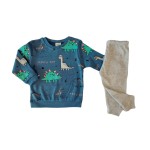 Πυτζάμα Sweet baby γκρι-μπλε