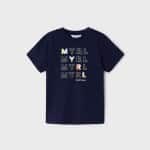 Μπλουζάκι κοντομάνικο Mayoral ναυτικό μπλε κοντομάνικο για αγόρι