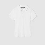 Πόλο Mayoral λευκό κοντομάνικο από βιώσιμο βαμβάκι αγόρι