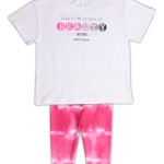 Σετ κολάν ΝΕΚ λευκό-φούξια