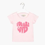 Μπλούζα LOSAN κοντομάνικη ροζ κορίτσι