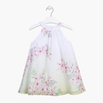 Φόρεμα LOSAN λευκο με λουλούδια κορίτσι