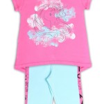 Σετ κολάν NEK φούξια-άκουα