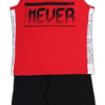 Σετ βερμούδα ΝΕΚ Αγόρι κόκκινο-μαύρο