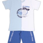 Σετ ΝΕΚ Αγόρι άκουα λευκό-μαρέν