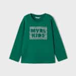 Μπλούζα Mayoral γράμματα βαμβάκι BCI πράσινη αγόρι