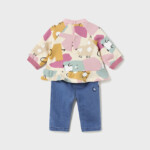 Σετ Mayoral 2 τεμαχίων βαμβάκι BCI χρυσό Νεογέννητο