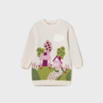 Φόρεμα πλεκτο Mayoral ασπρο baby