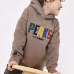 Μπλούζα Mayoral φούτερ κουκούλα καφέ