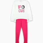 Σετ φόρμα ΝΕΚ λευκό-φουξια