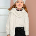 Ζέρσεϋ Abel & Lula γουνάκι διάτρητο γυαλιστερό κρεμ κορίτσι