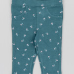 Παντελόνι κολάν LOSAN σκούρο πράσινο κορίτσι βρεφικό