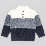 Πουλόβερ LOSAN τρίχρωμο αγόρι παιδικό