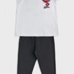 Σετ κολάν ΝΕΚ λευκό-μαύρο