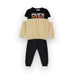 Σετ φόρμα εποχής (χωρίς φλίς) ΝΕΚ μπέζ-μαύρο