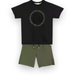 Σετ βερμούδα ΝΕΚ μαύρο-λαδί