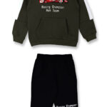 Σετ φόρμα ΝΕΚ λαδί-μαύρο αγόρι