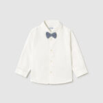 Πουκάμισο Mayoral μακρυμάνικο με παπιγιόν bebe αγόρι