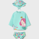 Σετ Mayoral 3 τεμαχίων για τη θάλασσα newborn