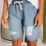 Βερμούδα Mayoral τζιν μπαλώματα αγόρι