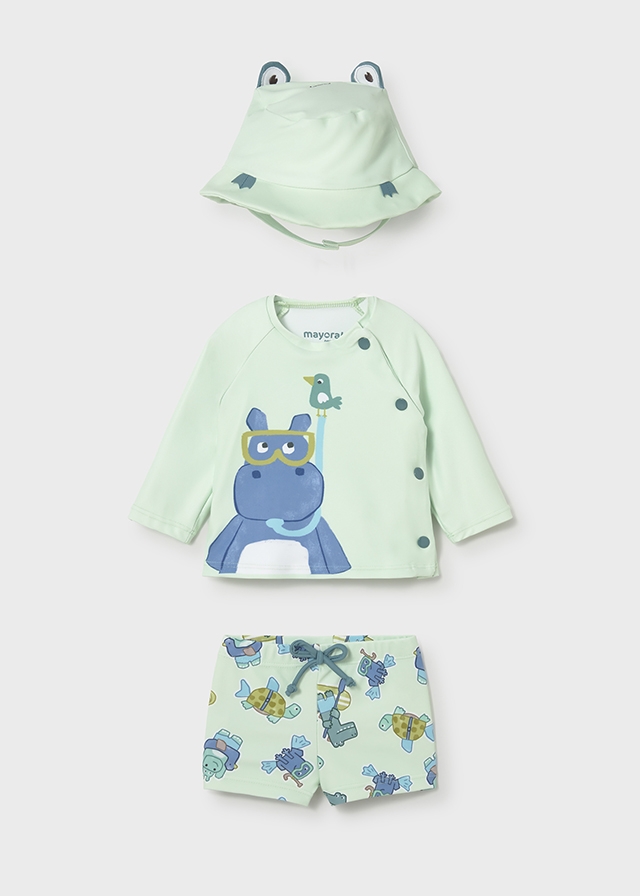 26-01619-033-L-4 Σετ Mayoral bebe μαγιό 3 τμχ αγόρι - Image 1