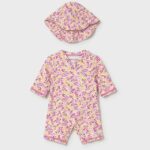Σετ Mayoral bebe μαγιό 3 τμχ με καπέλο κορίτσι