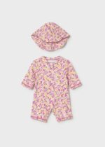 Σετ Mayoral bebe μαγιό 3 τμχ με καπέλο κορίτσι