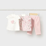 Σετ Mayoral bebe φόρμα 3 τμχ κορίτσι