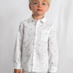 Πουκάμισο Mayoral λινό με σχέδιο καραβάκια αγόρι
